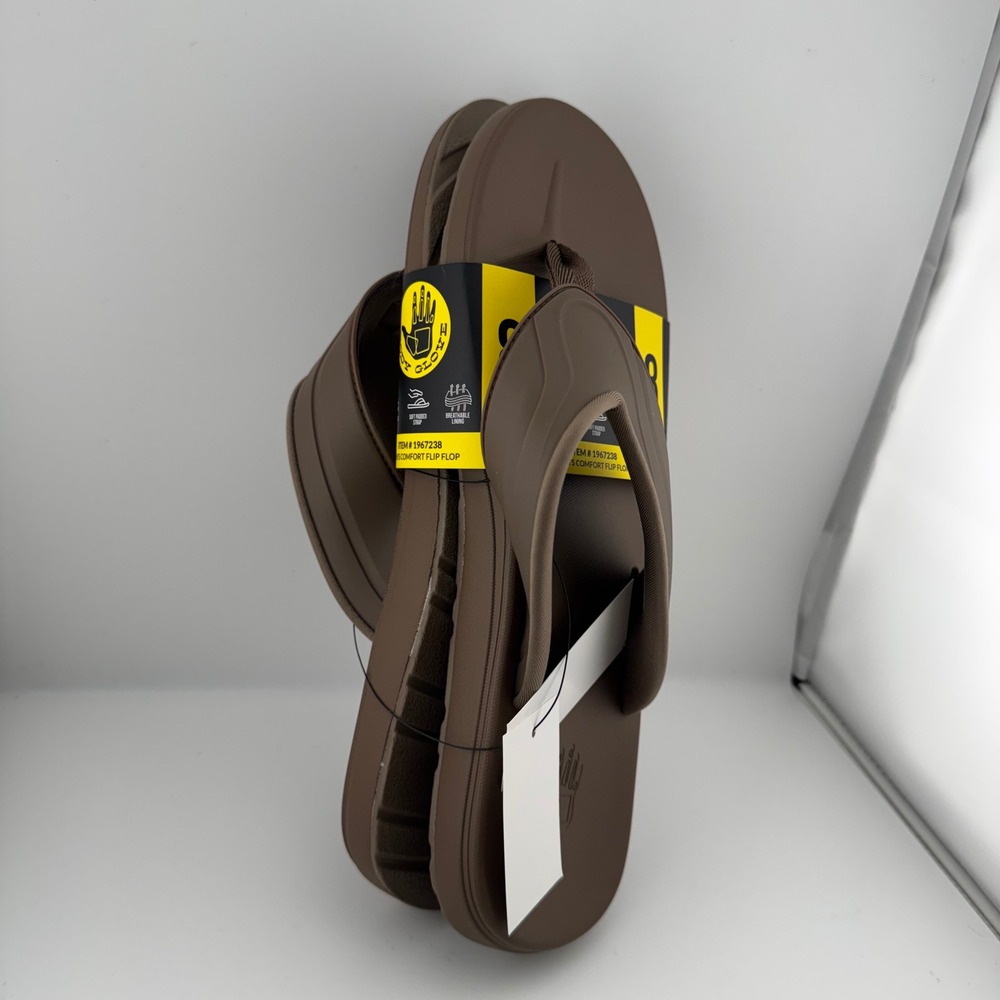 Body Glove Comfort Flip Flop Mens Size 8 Tan Brown NWT 1967238 Sandals Thong